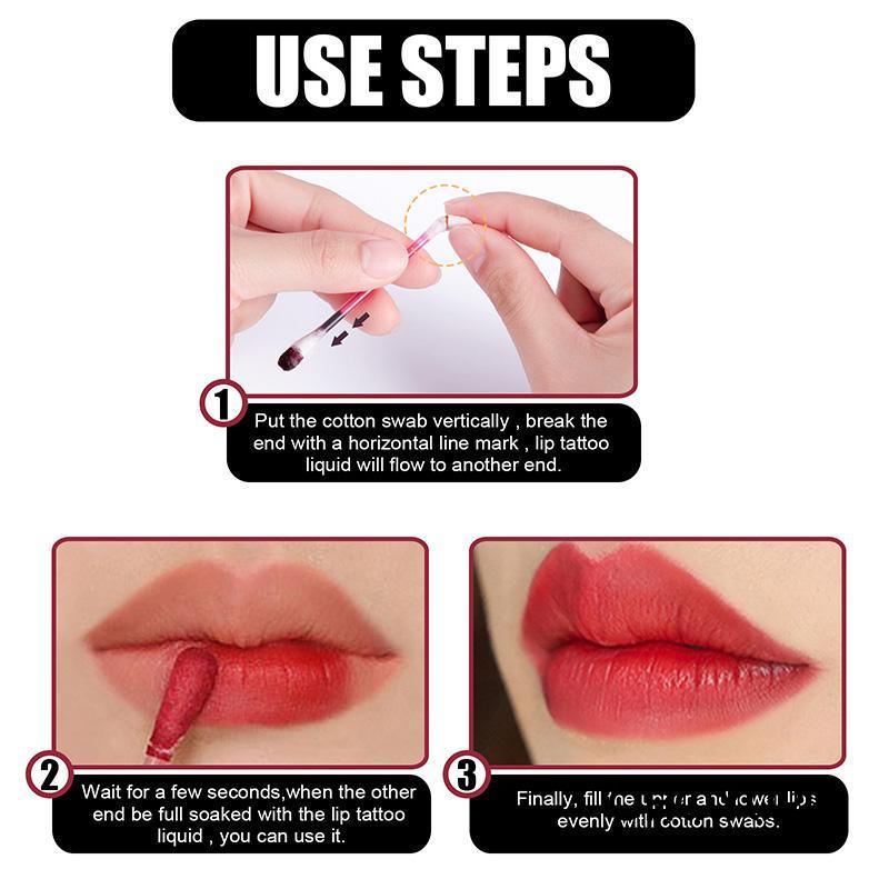 【COD】Lipstik Lip Glaze 1.5ml Kapas Swab Tahan Lama Tahan Air Kuas Bibir Non-Lengket Cotton Swab Lipstik Lip Glaze Portabel Dan Praktis-CH