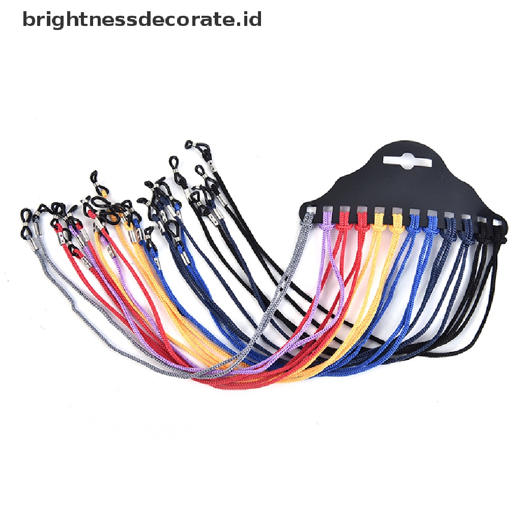 [Birth] 12pcs/lot Multicolor Nylon Glasses String Cord Holder Sunglasses Tali Leher Tali [ID]