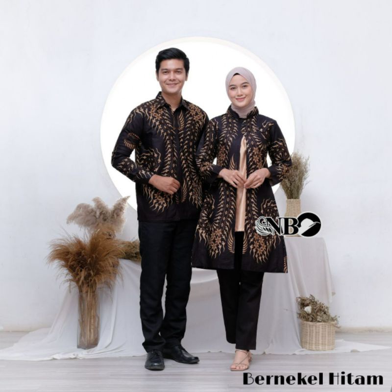 BATIK COUPLE SERAGAM KANTOR TUNIK KEMEJA ORIGINAL BATIK PEKALONGAN