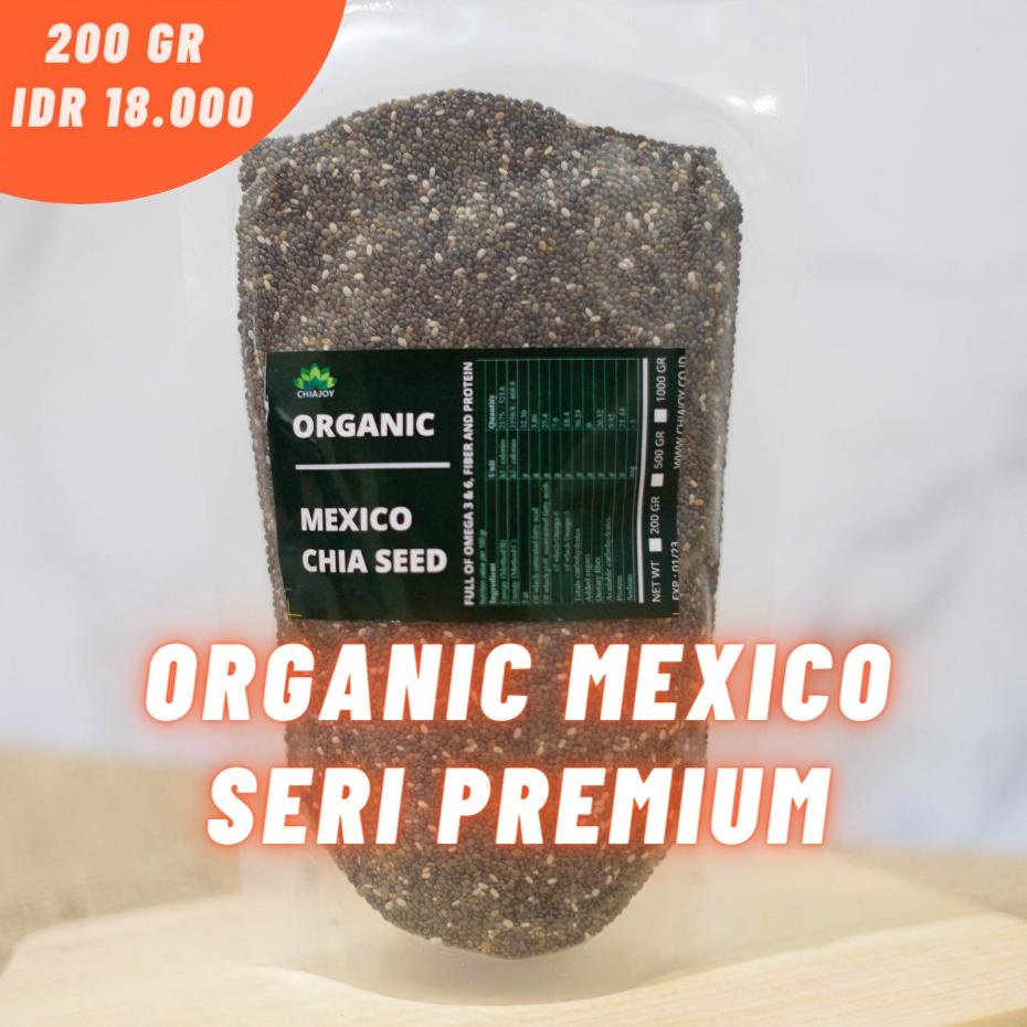 

Code6c6Bq Black Chia Seed Mexico Organic 200 Gram