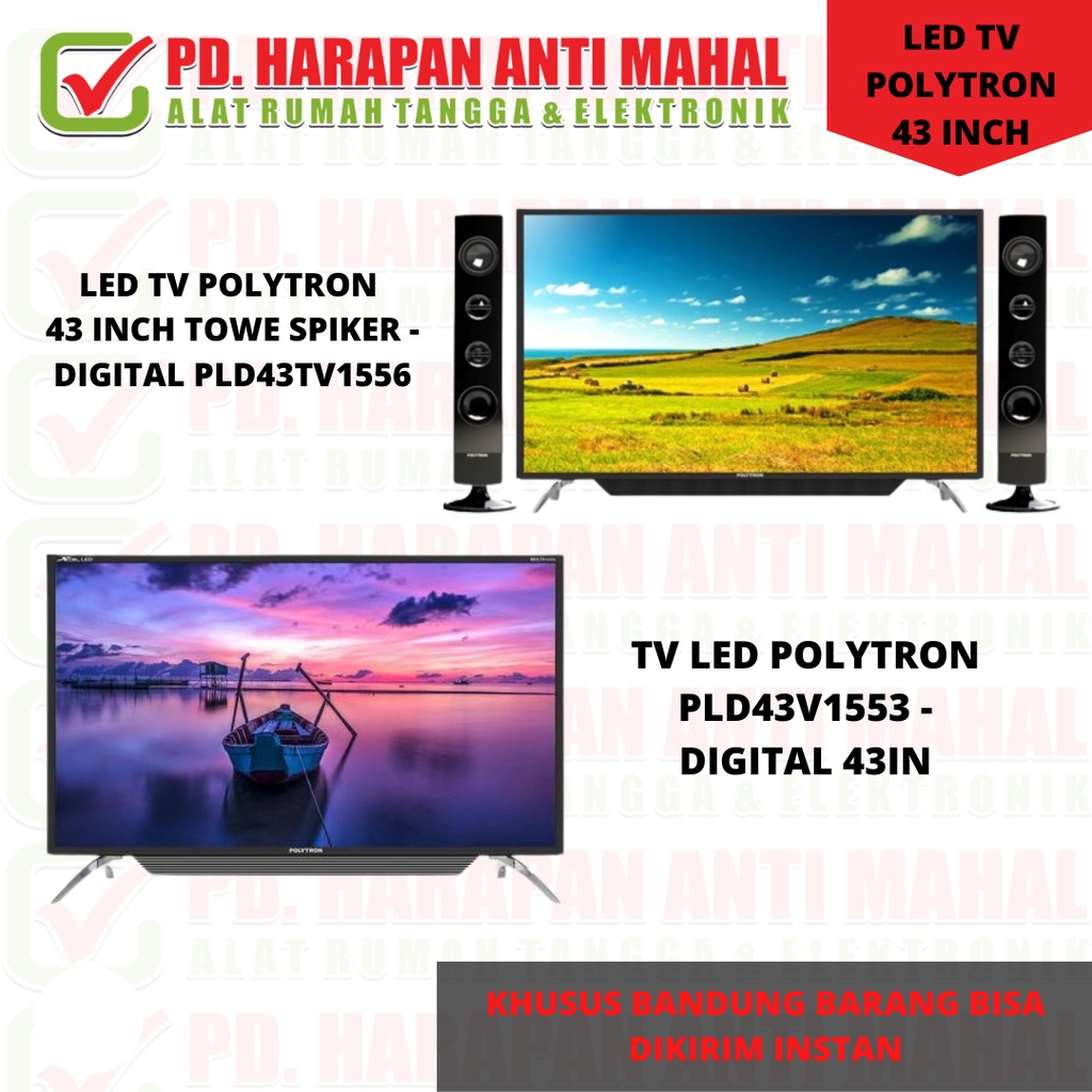 TV LED POLYTRON PLD 43TV1556 // TV POLYTRON 43IN+SPIKER//TV LED POLYTRON PLD43V1553 (LED 43")*// TV POLYTON 43IN DIGITAL// TV LED POLYTRON 43IN DIGITAL+SPIKER//POLYTRON PLD43V1553 (LED 43")*