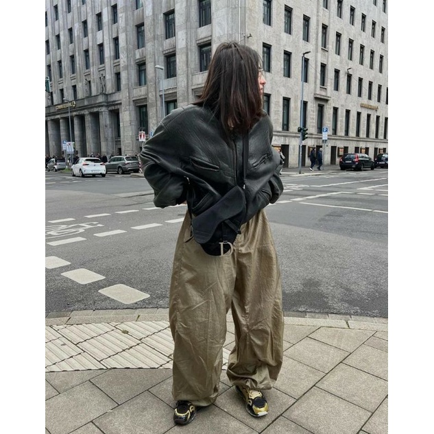 Parachute Pants Motel Rocks Wide Leg Balloon Pants y2k gorpcore street wear