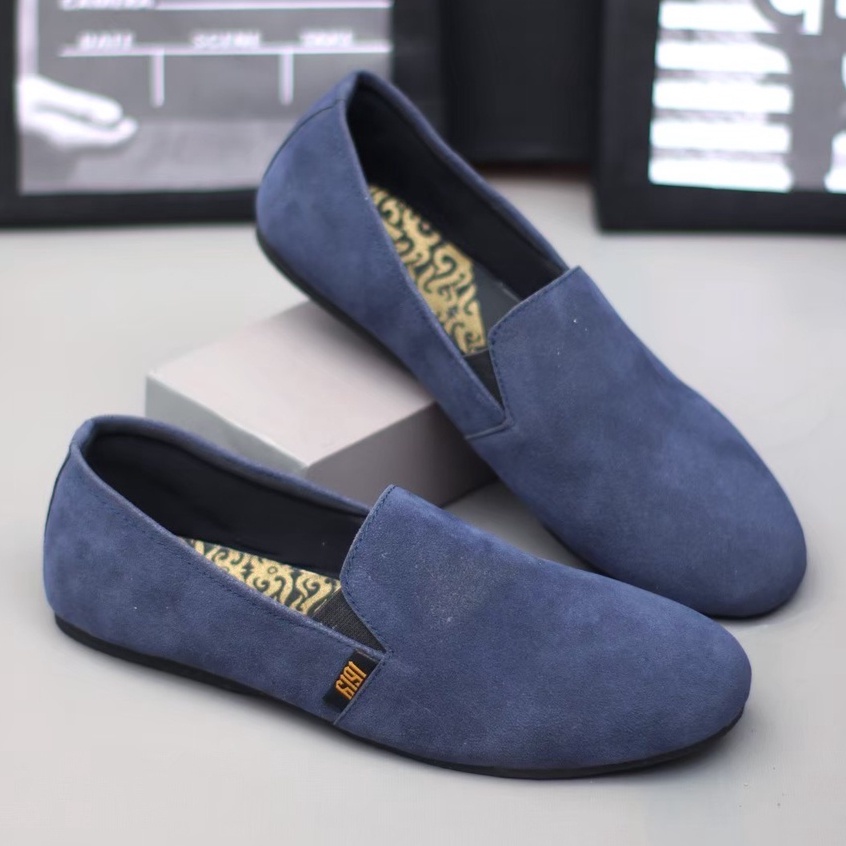 Sepatu Selop Kasual Canvas Pria Original Handmade Slip On Slop Casual Santai Jalan nongkrong Mejeng Balada Cowok OOTD Kekinian