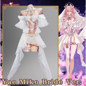 UWOWO Cosplay Yae Miko Bride Costume Exclusive UwowoxAilish: Genshin Impact Fanart Yae Miko Bride Ver. Cosplay Costum