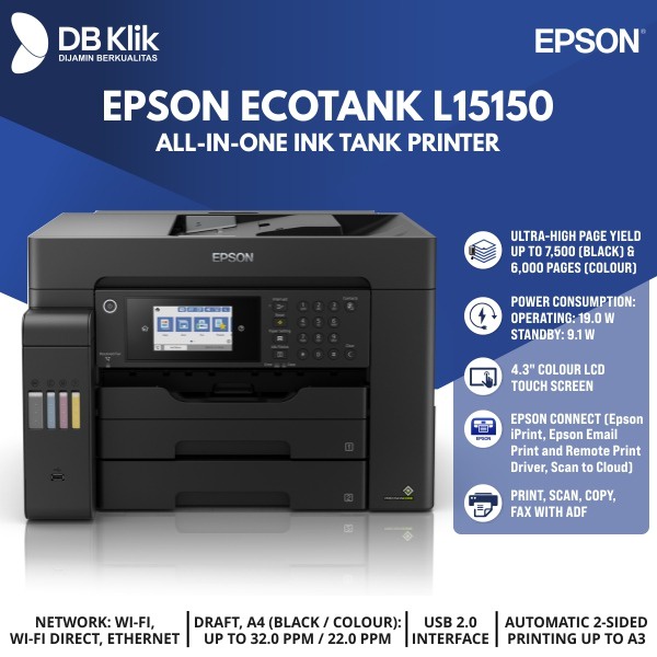 Printer EPSON L15150 A3 Wi-Fi Duplex All-in-One- EPSON L15150 Ink Tank