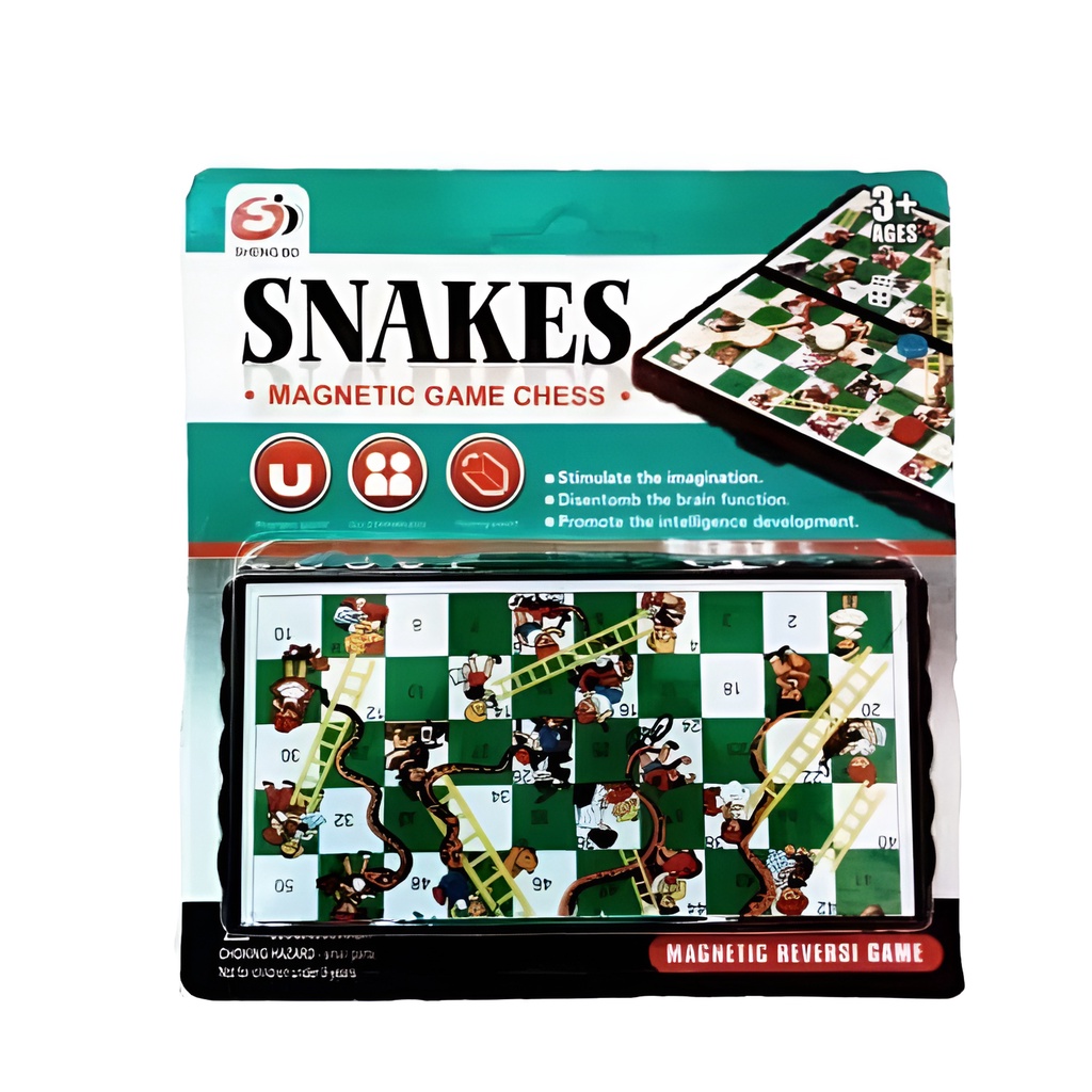 Snakes &amp; Ladders Magnetic Board Papan Catur Ular Tangga Magnet | Mainan Ular Tangga Anak Murah