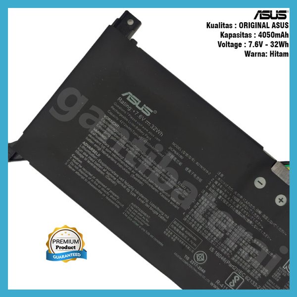 Original Baterai Asus Vivobook 14 A412 A412FA A412UA A412UB B21N1818