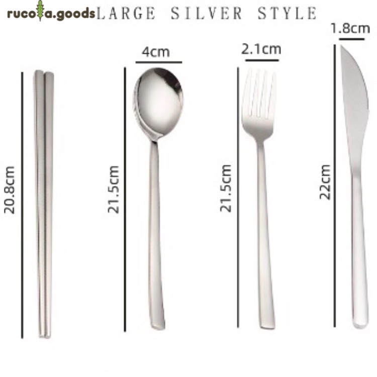 Sendok Garpu Sumpit Pisau SIZE STANDAR Korea Sujeo Food Grade SUS 304 Stainless Drakor Kpop