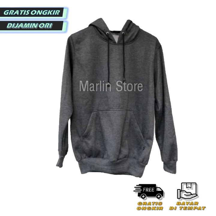 Sweater Hoodie Pria Wanita Oversize Polos Cocok Buat Laki Laki Dan Perempuan