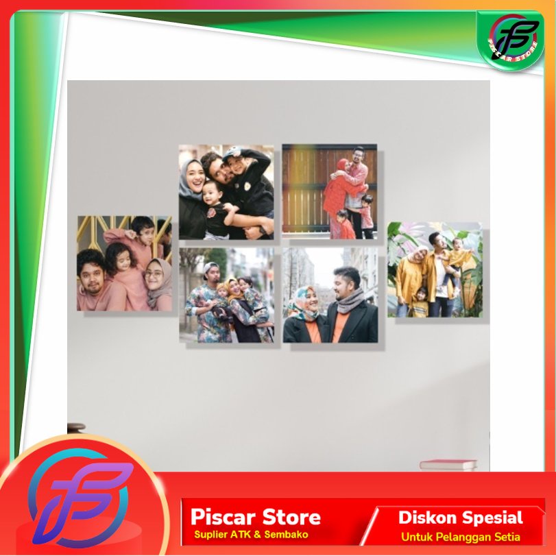 CETAK PHOTO  Paket 10 pcs dan bingkai 20x20 papan MDF 6mm