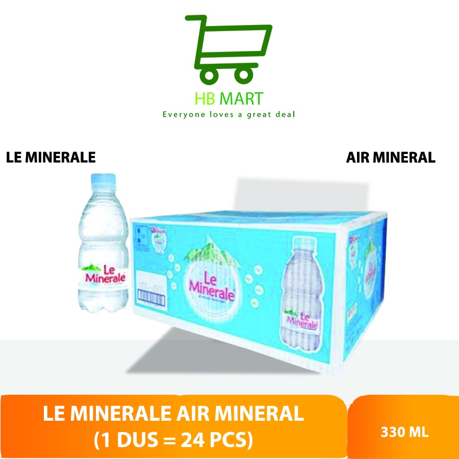 

KHUSUS GOJEK Le Minerale 330 ML 1 dus ONGKIR TERMURAH