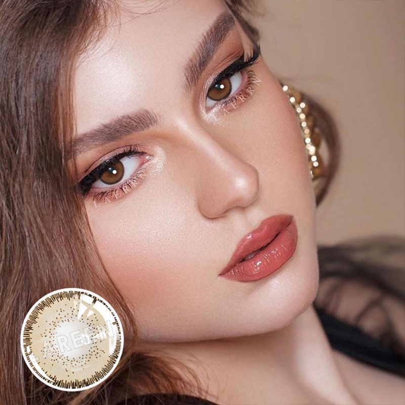 SOFTLENS SOLITAIRE  COLORED LENSES-Hazel 14.5mm