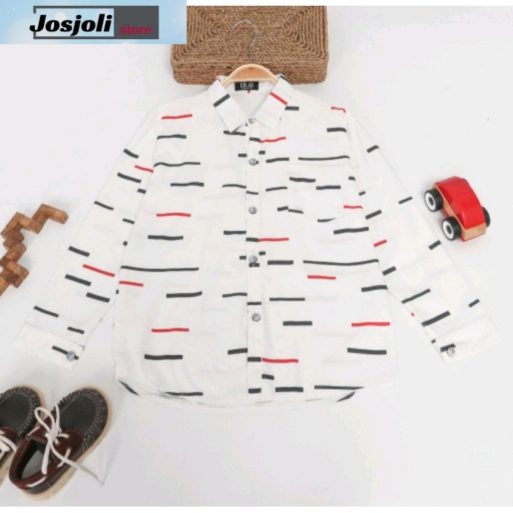 JOSJOLI_STORE/Kemeja Kids Kenzi/Kemeja Pria Dewasa Lengan Panjang/Fashion Anak/Size S, M, L, XL