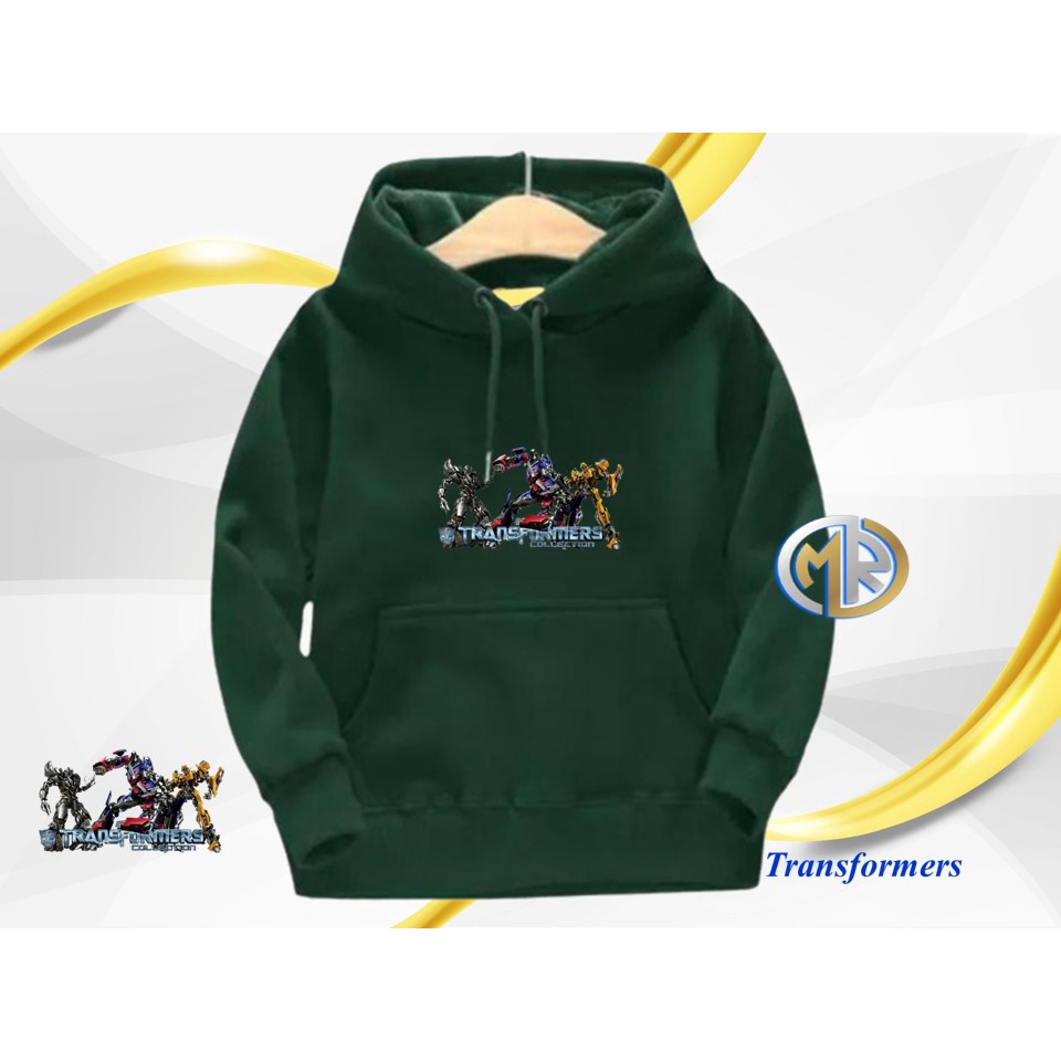 Jaket hoodie keren anak laki laki usia 1-12 tahun jaket anak cowok karakter transformer terlaris