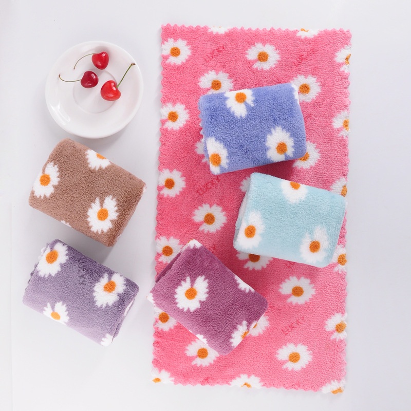[HY.OLSHOP12] Handuk Mandi &amp; Handuk Wajah Motif Bunga Bahan Serap Air Ukuran 35x75 CM