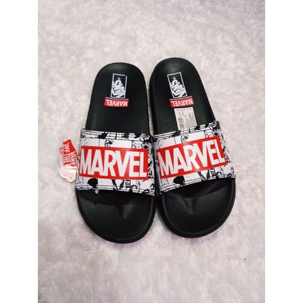 SANDAL MARVEL SLIP ON PRIA WANITA SANDAL SLIDE SANDAL SLOP PRIA WANITA DISTRO