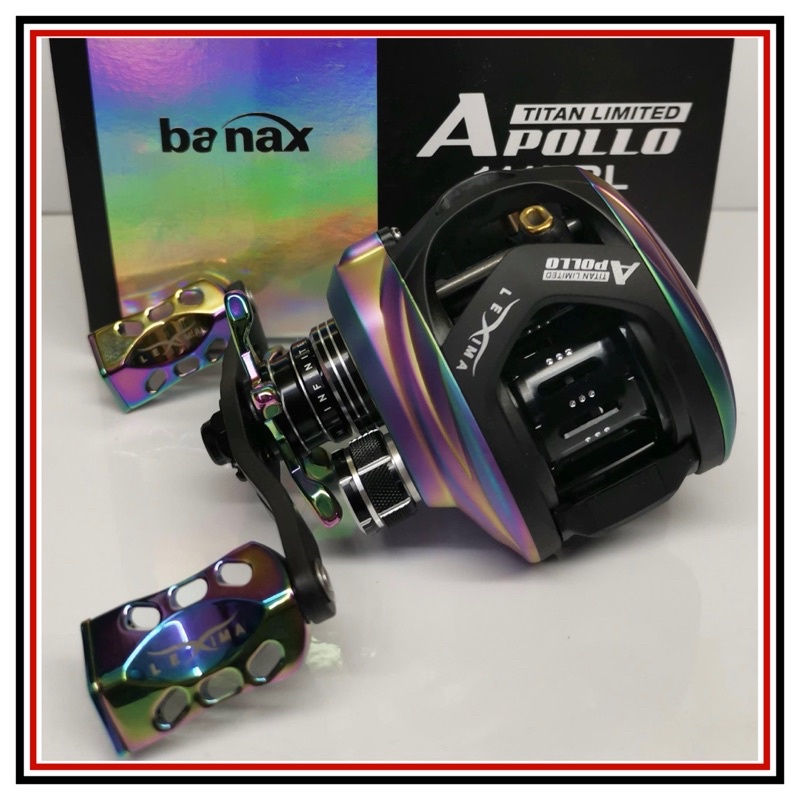 REEL BAITCASTING BANAX APOLLO TITAN LIMITED 111HRL 11BB MADE IN KOREA METAL BODY