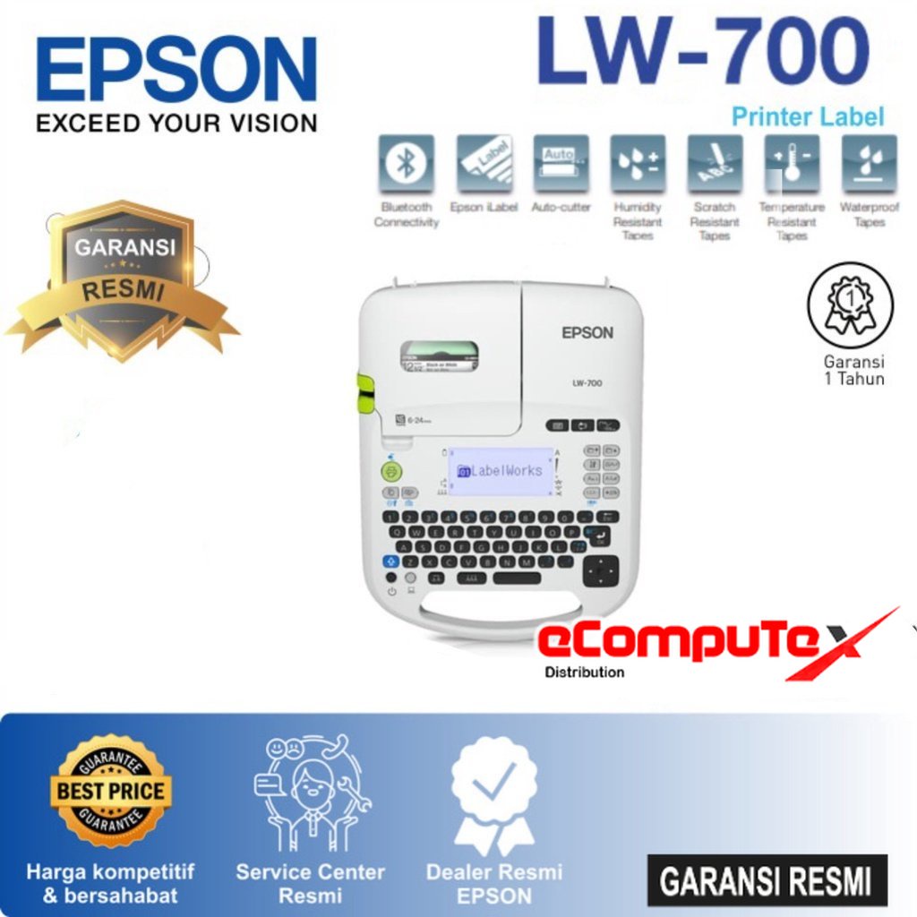 PRINTER LABEL EPSON LW-700 WORK / EPSON LW700 - GARANSI RESMI