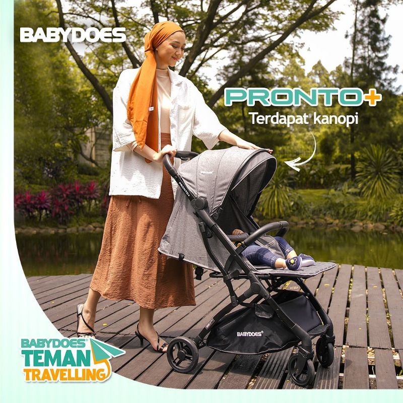 Babydoes Stroller CH 2221 Pronto + Plus Kereta Dorong Bayi Cabin Size