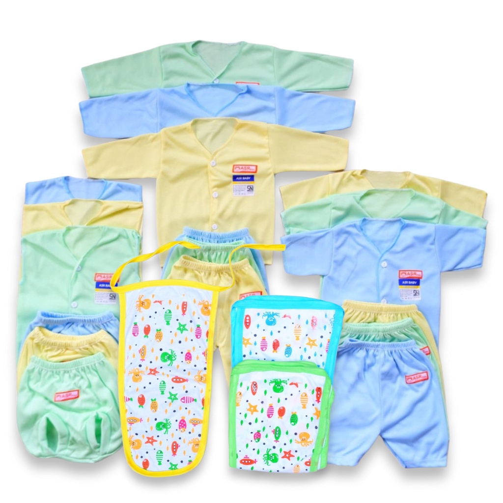 Bundling Set Setelan Paket 18pc + 1Lusin Popok