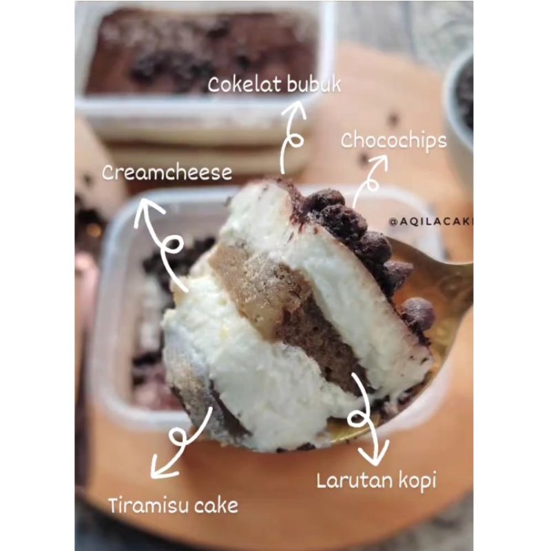 

Tiramisu dessertbox /dessertcakebox / dessert tiramisu/ dessertcake