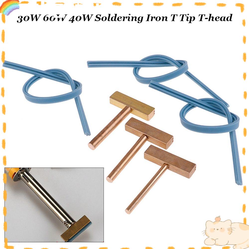 Solighter Soldering Iron Tips Perbaikan Kabel Flex Kualitas Tinggi 30W 60W 40W T-Soldering