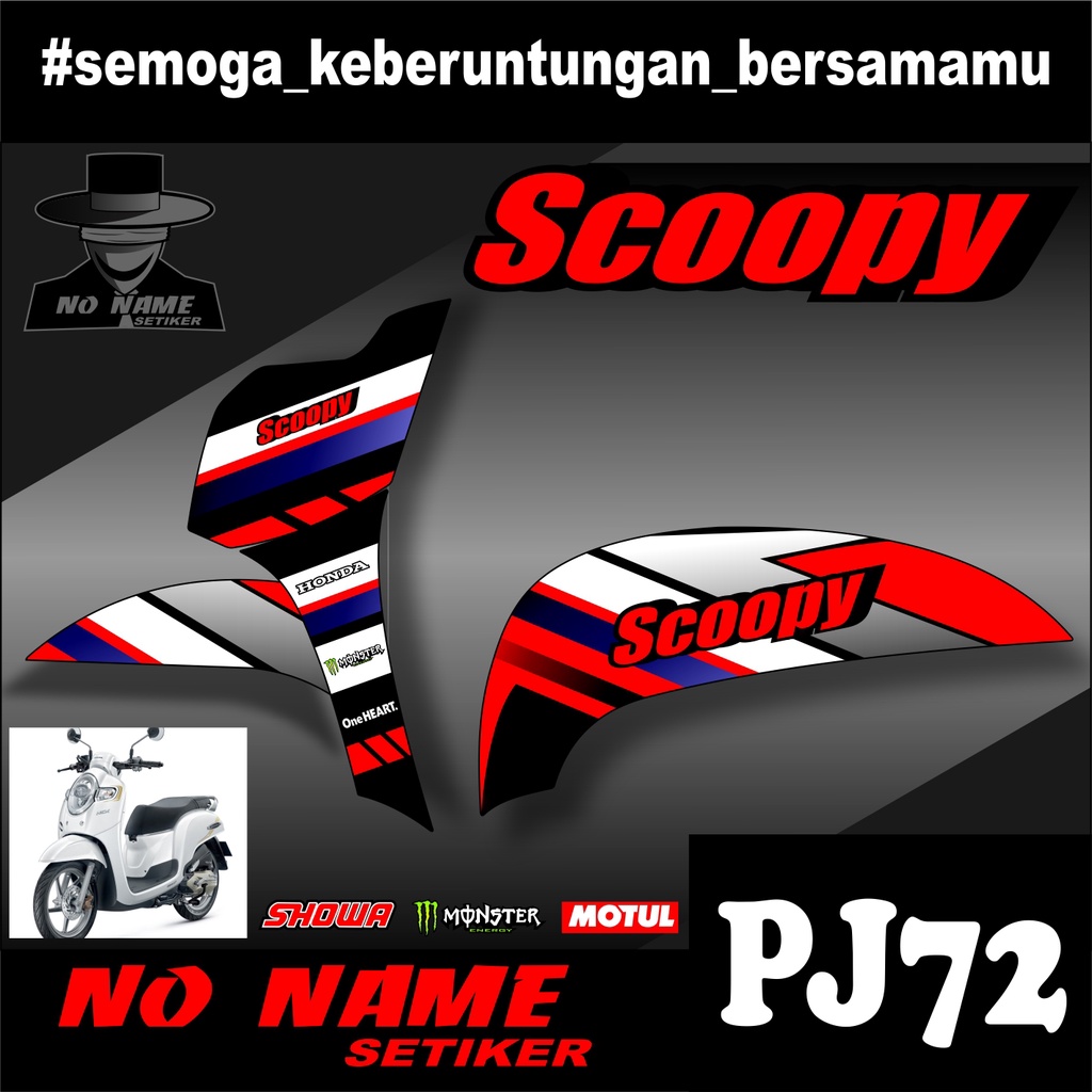 Striping Scoopy Scupy(pj72) Injeksi 2017 sampai 2020