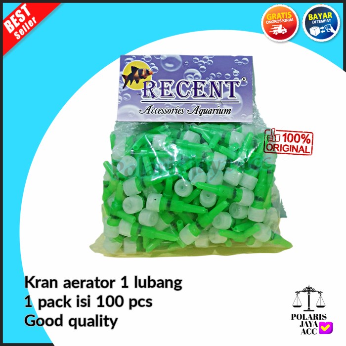 Kran Keran Udara Aerator Aquarium Aquascape 1 Lubang Isi 100 Pcs