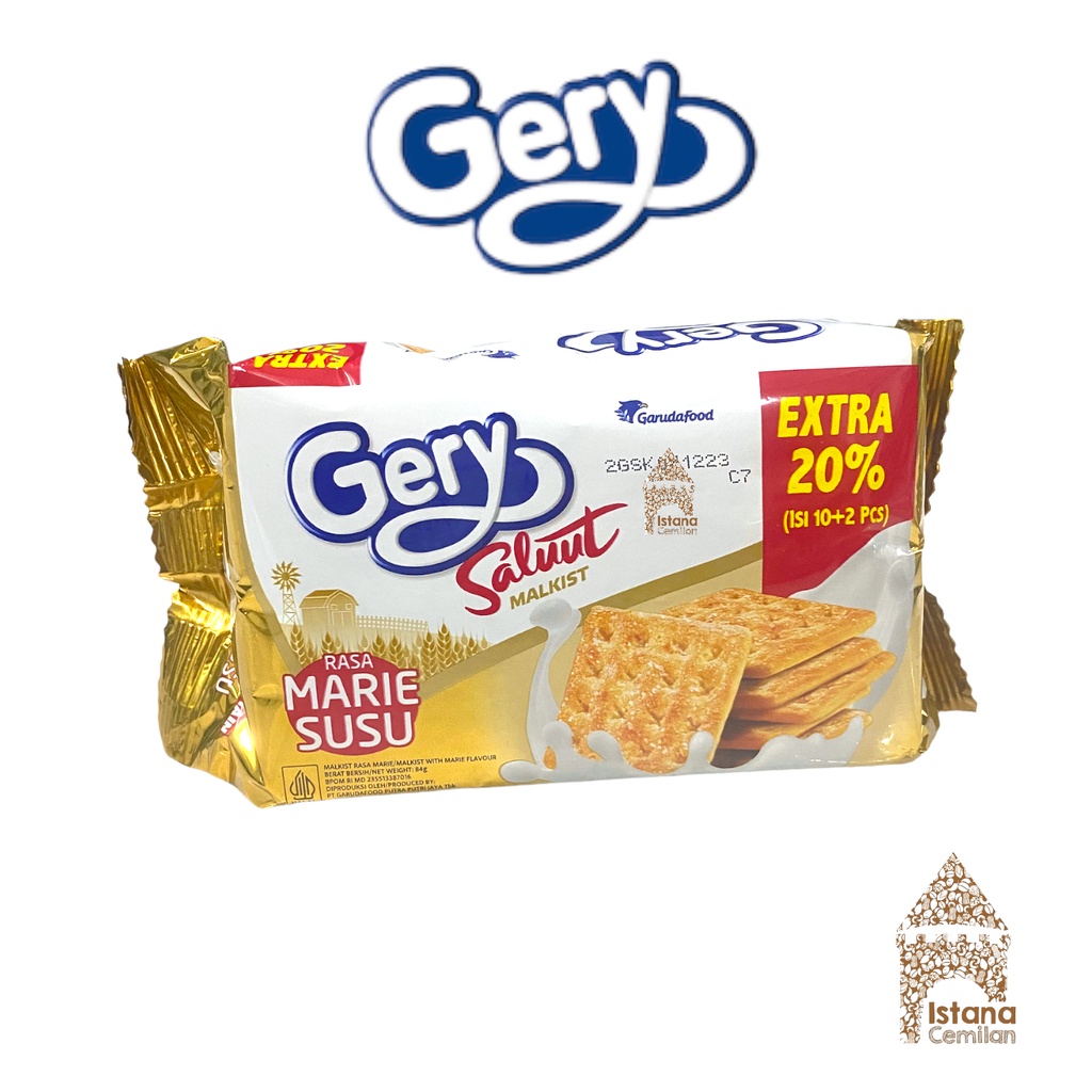 Gery Saluut Malkist Chocolate / Coconut / Sweet Cheese / Double Cheese 105 Gram