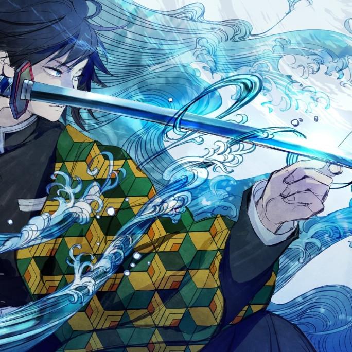 Haori Kimono From Japan Women Men - Giyuu Tomioka Demon Slayer