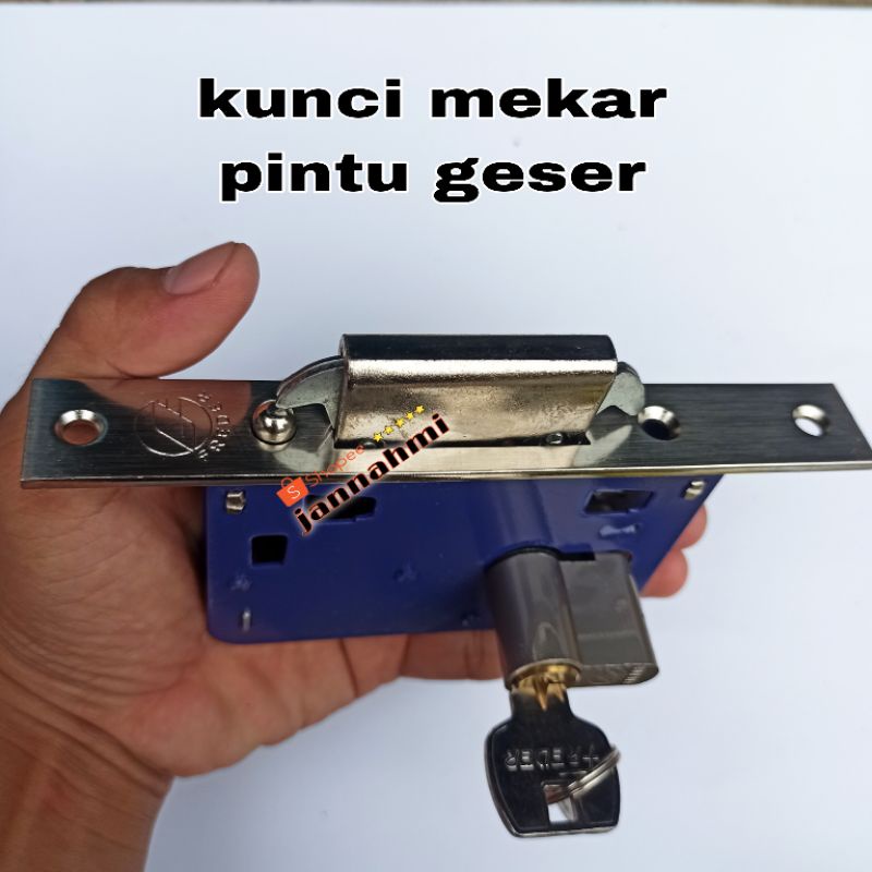 kunci pintu dorong sleding geser kunci mekar