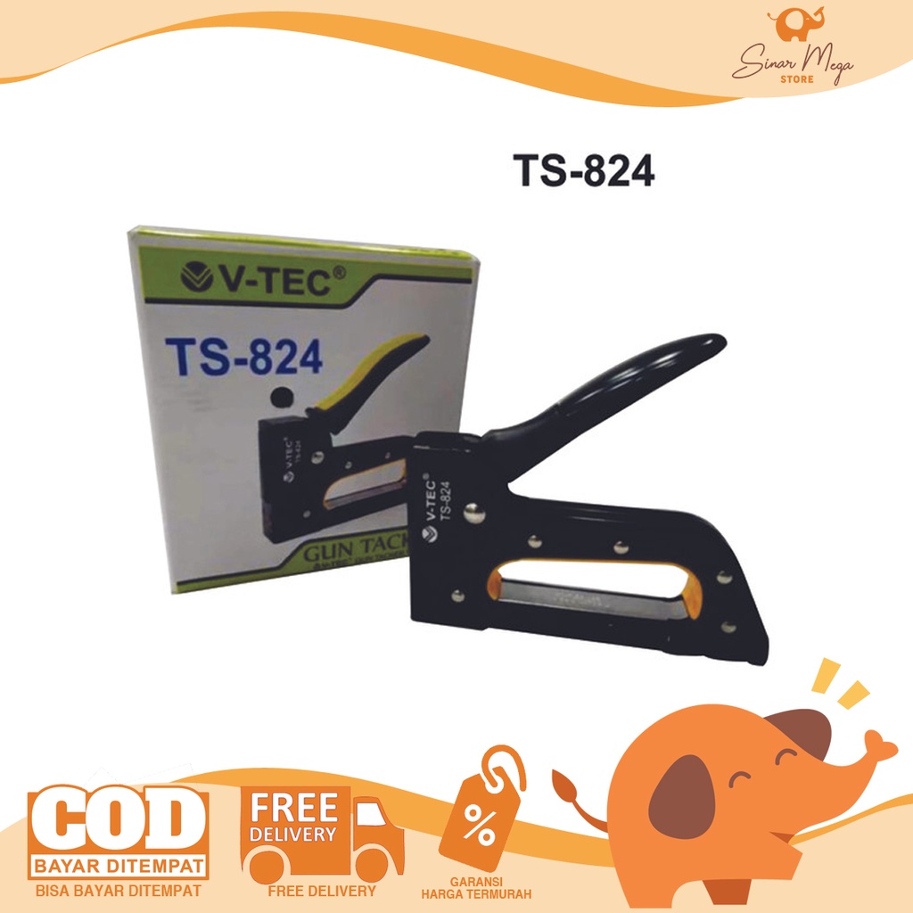 

V-tec Vtec Gun Tacker TS-824 / Tacker Stapler Tembak Murah