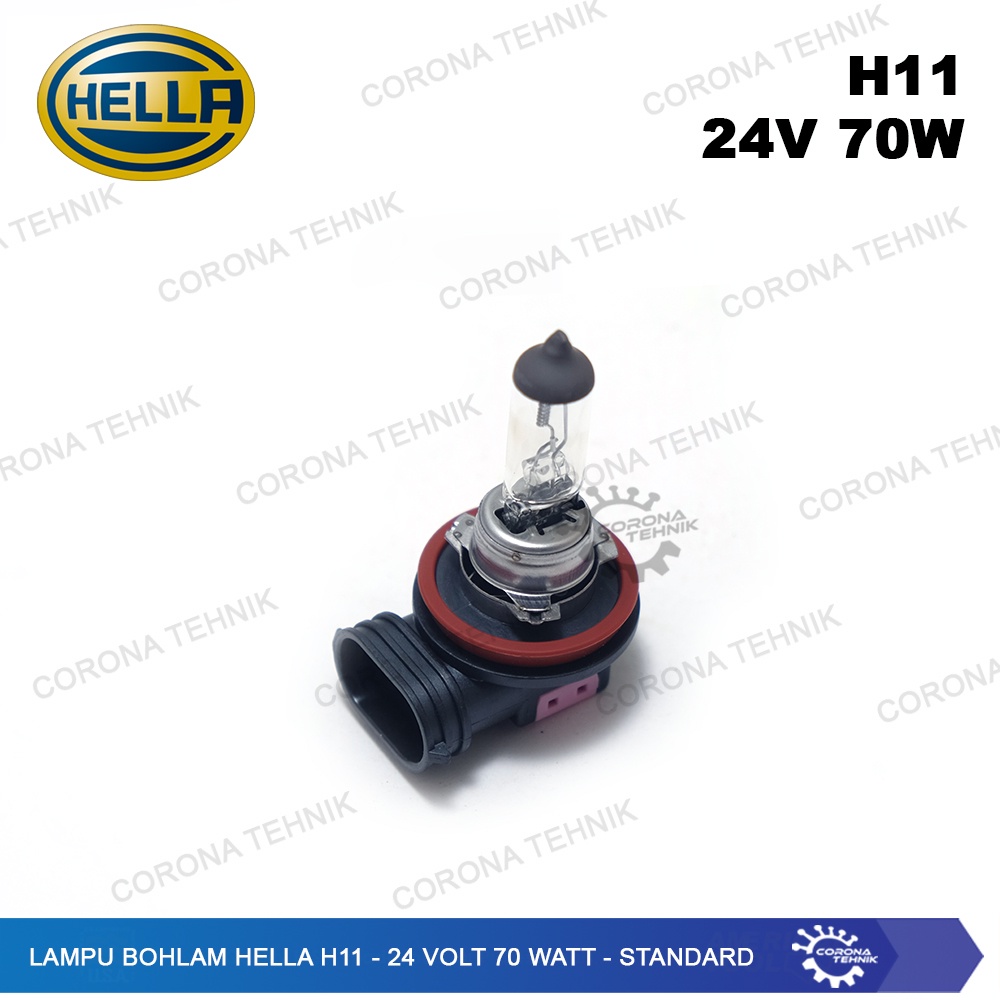 H11 - 24 Volt 70 Watt - Standard Lampu Bohlam Hella