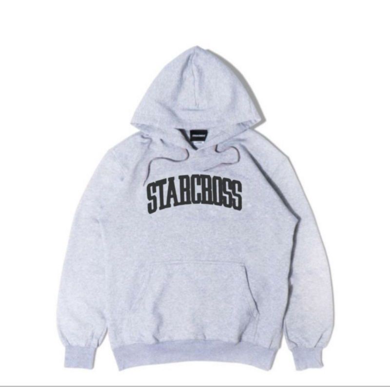 STARCROSS HOODIE PULLOVER GREY BLACK BIG DISTRO PRIA
