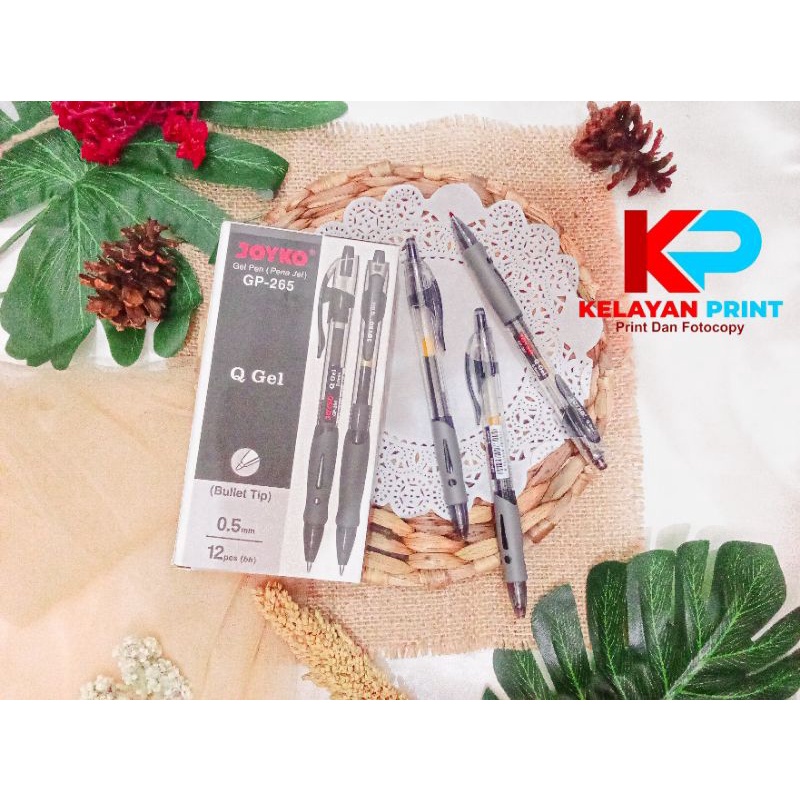 

PULPEN GEL PENCET JOYKO GP-265 0,5 PER KOTAK ISI 12 PCS TINTA HITAM DAN BIRU
