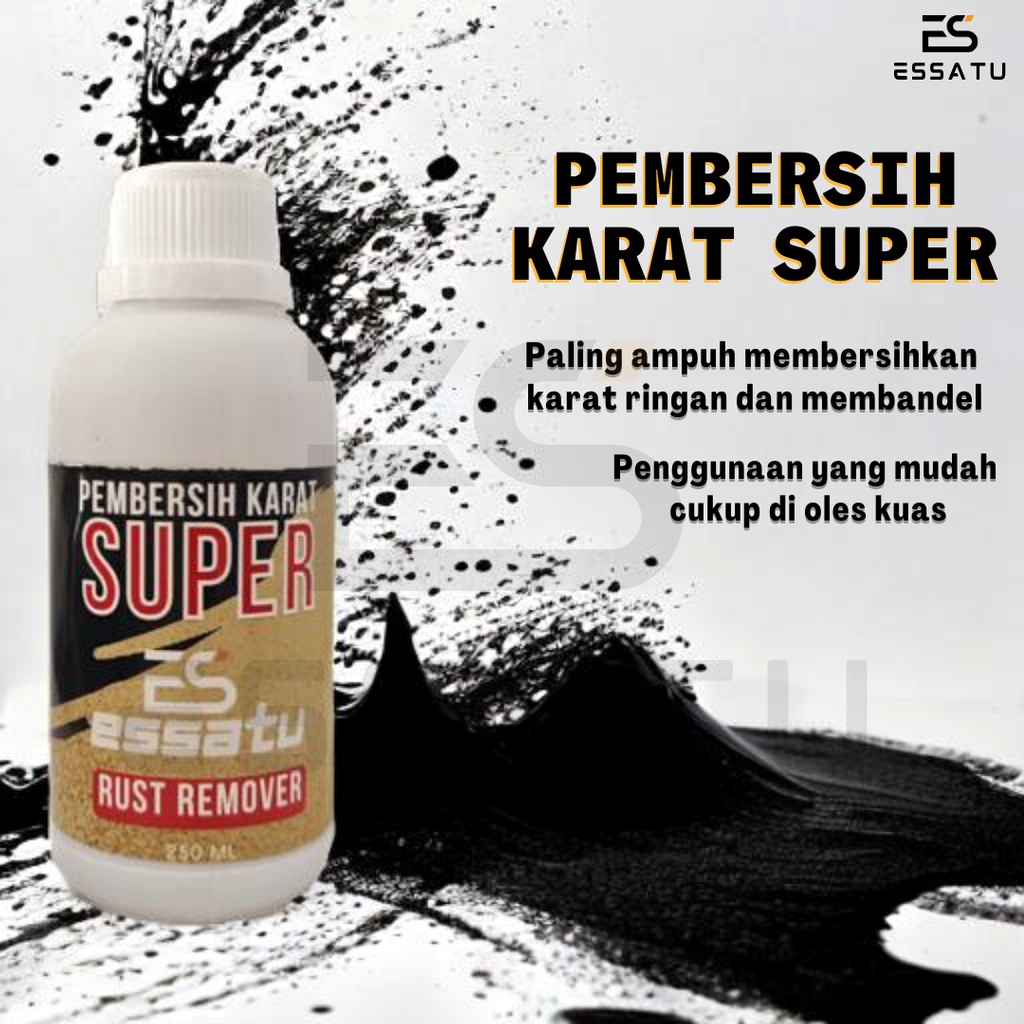 Essatu Pembersih Karat Super - Penghilang Karat, Kerak Super Membandel Pada Besi, Motor, Mobil, Kendaraan, Kuningan, Baja Dll