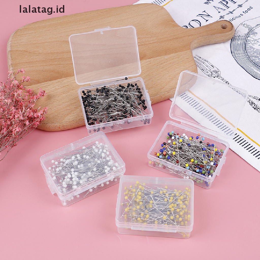 [lalatag] 250pcs/lot Jahit Lurus Dressmaking Pins Pearl Head Straight Quilg Pins [ID]