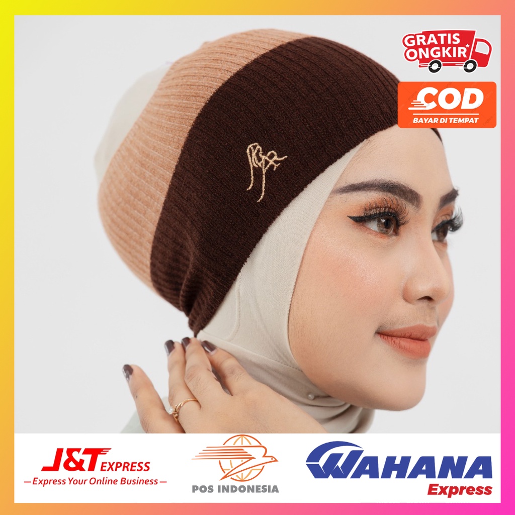TERBARU DAN TERLARIS BANDANA TWO TONE BAHAN RAJUT