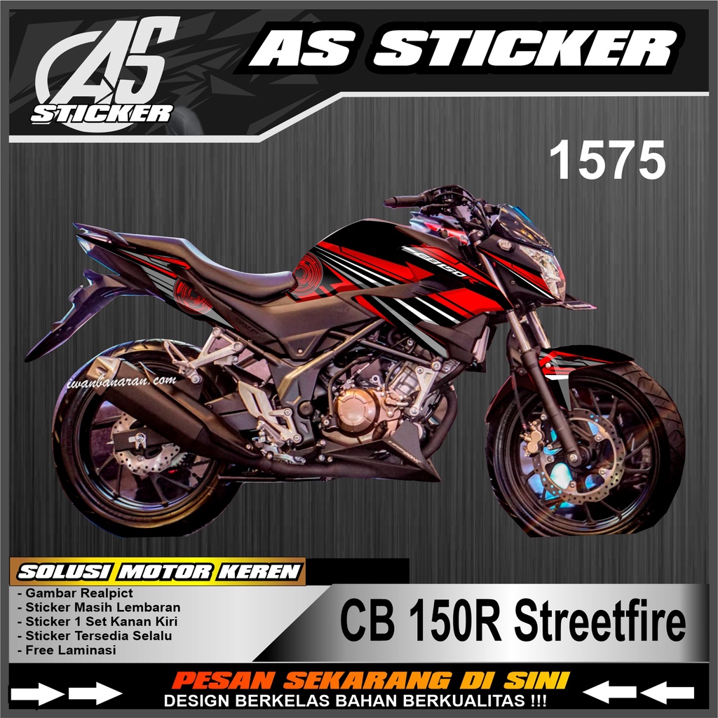 1575a Sticker Striping Cb150R Streetfire List Racing - Sticker Striping Variasi Cb150R Streetfire Se