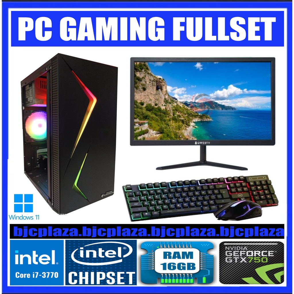 PC GAMING / CORE i7 3770 - i5 3470 / RAM 16GB / VGA GTX 750 / FULLSET SIAP PAKAI