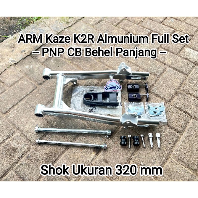 ARM Kaze Swing Arm Kaze Almunium Oval K2R PNP CB Behel Panjang