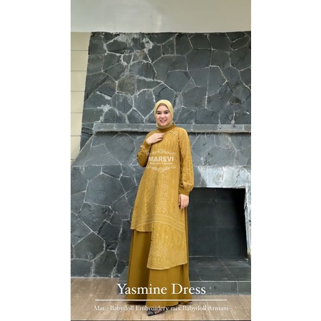 YASMINE DRESS BY MAREVI GAMIS TERBARU ABAYA ORIGINAL