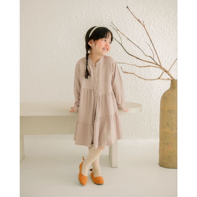 WESLINA DRESS | Dress Anak Perempuan | Dress Tunik Anak | Baju Anak Perempuan | Dress Katun Rayon Anak