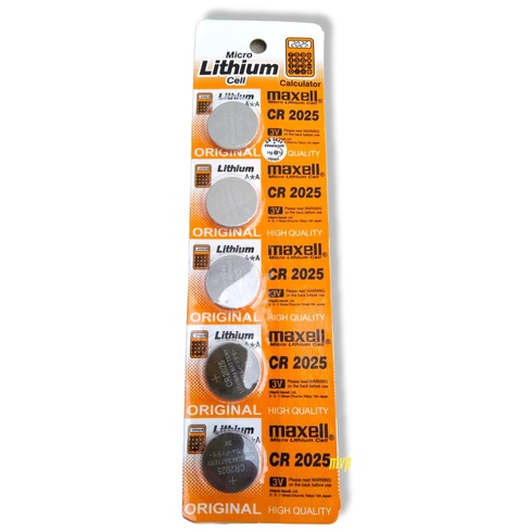 

battery kalkulator baterai Micro lithium maxel CR 2025