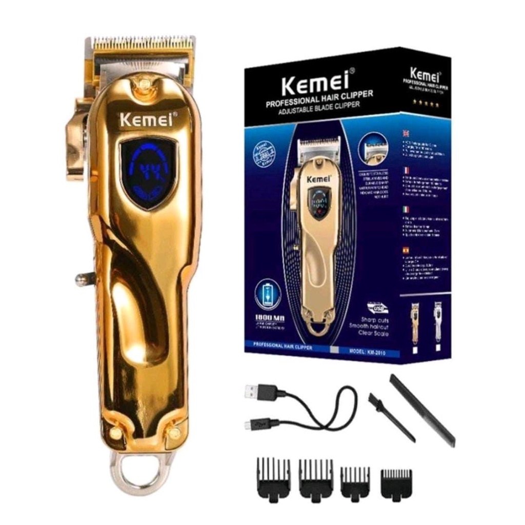 Hair Clipper Kemei KM 2010 Alat Cukur Pangkas Rambut Elektrik Barbershop Original