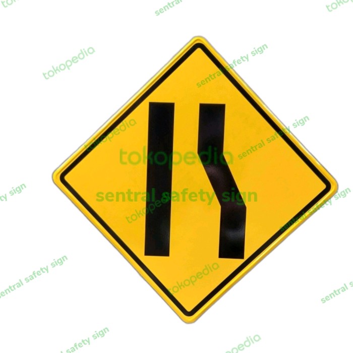 

Paja Rambu Penyempitan Jalan Kiri