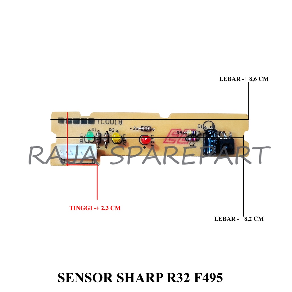 DISPLAY SENSOR/MODUL DISPLAY/SENSOR AC SHARP R32 F495