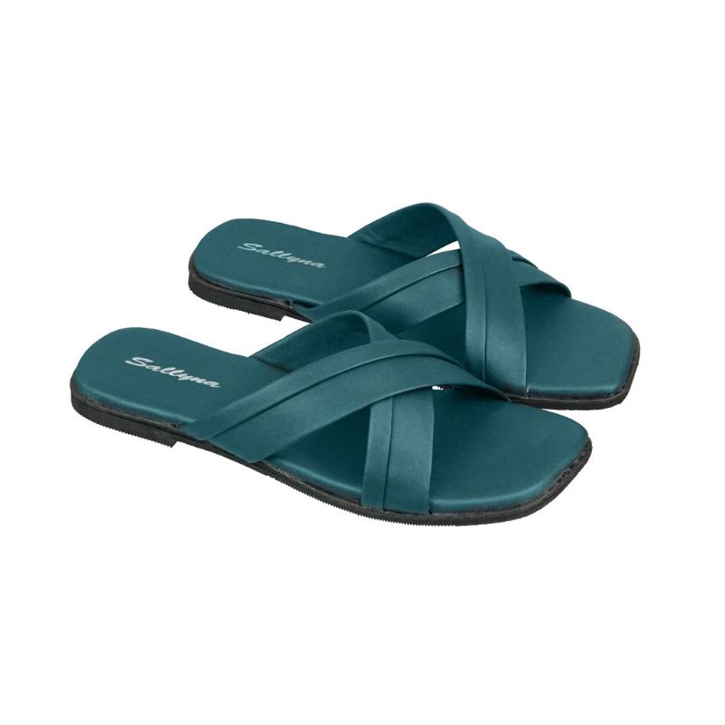 Sandal Flat Wanita Tali Silang (Arn)