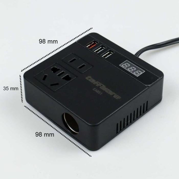 Power Car Inverter Colokan Listrik Charger Hp Laptop Didalam Mobil