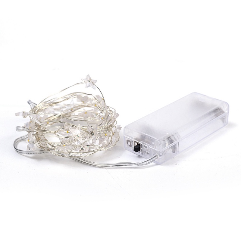 Lampu String Kawat Tembaga Bintang Kecil 3M/lampu String Bintang LED Peri Lampu Malam Untuk Ulang Tahun Pesta Pernikahan Suasana DIY Dekorasi